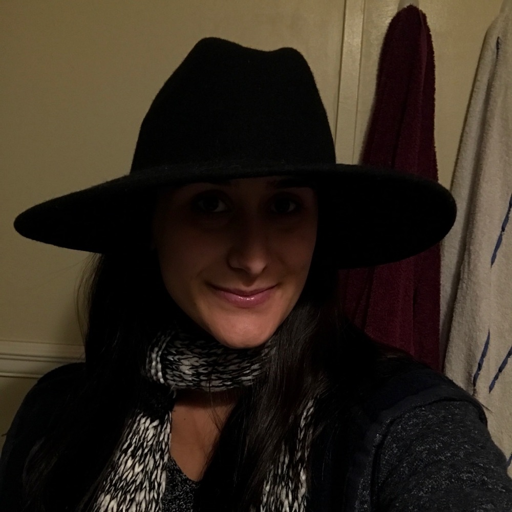 Urban Outfitters Ecotè Wide Brim Black Hat